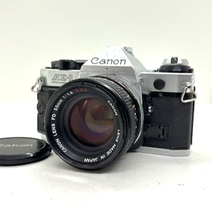 【EXC++++】 Canon AE-1 Program 35mm SLR Film Camera FD 50mm f1.4 S.S.C. From JAPAN - Picture 1 of 14