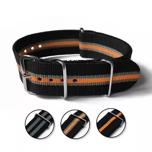 22 mm - a righe - nylon balistico - cinturino orologio militare - Foto 1 di 9