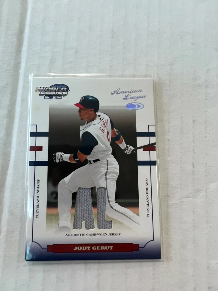 Jody Gerut 2004 World Series Dual Jersey Card #WS-58 Serial #043/250 - Image 1 of 1