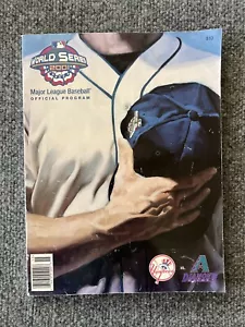 2001 World Series Program New York Yankees Arizona Diamondbacks Unscored MLB - Picture 1 of 5