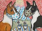 Basenji in Quarantine Collectible Dog Art Print 8x10 Signed by Artist KSams Mask