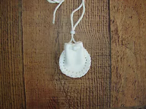 Borsa per medicinali in pelle di cervo, sacchetto per collana stile nativi americani, 2 1/4" - Foto 1 di 9