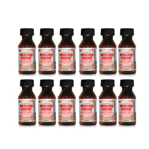 Germa MercuroChrome. First Aid Antiseptic. For Minor Wounds. 1 Oz. Pack of 12 - Picture 1 of 4