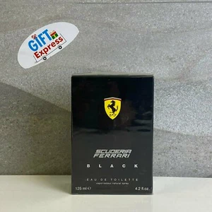 Ferrari Scuderia Black By Ferrari Eau De Toilette Spray for Men 4.2 oz New - Picture 1 of 2