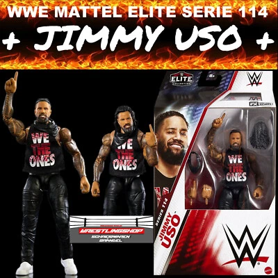 WWE MATTEL ELITE 114 JIMMY USO WRESTLING ACTION FIGUR RAW BASIC BLOODLINE SMACKD
