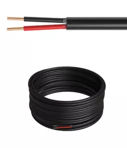 Cavo di sicurezza allarme esterno 500 piedi 18 AWG solido CCA 18/2 filo sfuso sepoltura diretta - Foto 1 di 5