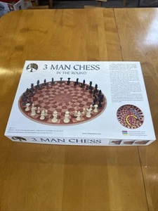 3 MAN CHESS - VERY INTERESTING NEW VARIANT (three handed, Open Box - Picture 1 of 4