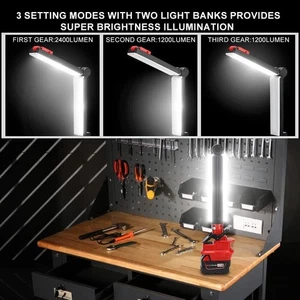 30W 2400LM LED Work Light for Milwaukee 18v Li-ion Battery Portable Flashlight * - Picture 1 of 7