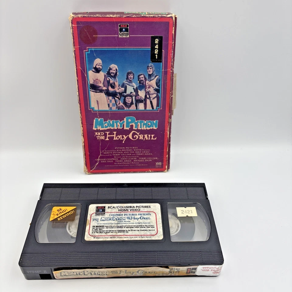 Monty Python & The Holy Grail 1985 1st VHS Release RCA Comedy Ex-Rental Tested - Image 1 of 4