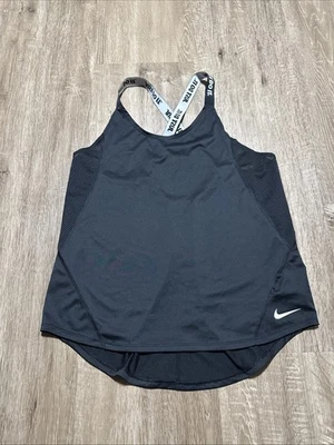 耐克女式训练背心大码十字背 Just Do It 黑色 AT4596-010 — 第 1/4 张图片