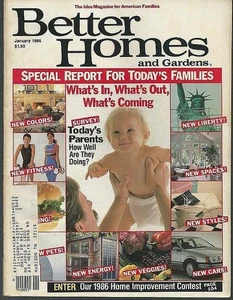 Better Homes Gardens Magazine January 1986 American Families Asian Cooking - Picture 1 of 1