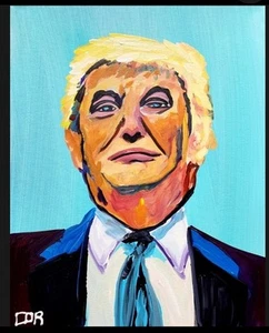 Corbellic 16x20 Donald Trump Painting - Picture 1 of 1