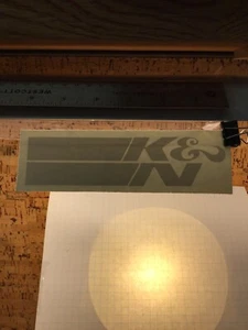 K&N Logo Racing   - WHITE - Sticker Vinyl Decal - MM4.1460 - Picture 1 of 2