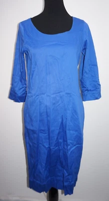 Vestido recto azul periwinkle de Chadwicks talla 4 justo debajo de la rodilla manga 3/4 Foto 1 de 4