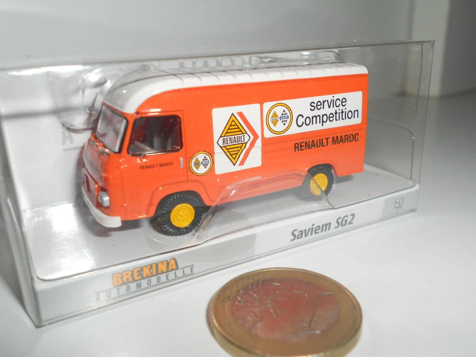 BREKINA SAVIEM SG2 SERVICE COMPETITION RENAULT MAROC SCALA 1/87 181095 14603 - Immagine 1 di 1