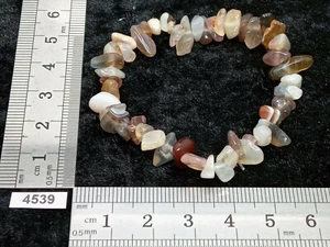 Bracelet baroque AGATE BOTSWANA naturelle 18 cm excellente qualité de pierres ! - Picture 1 of 2