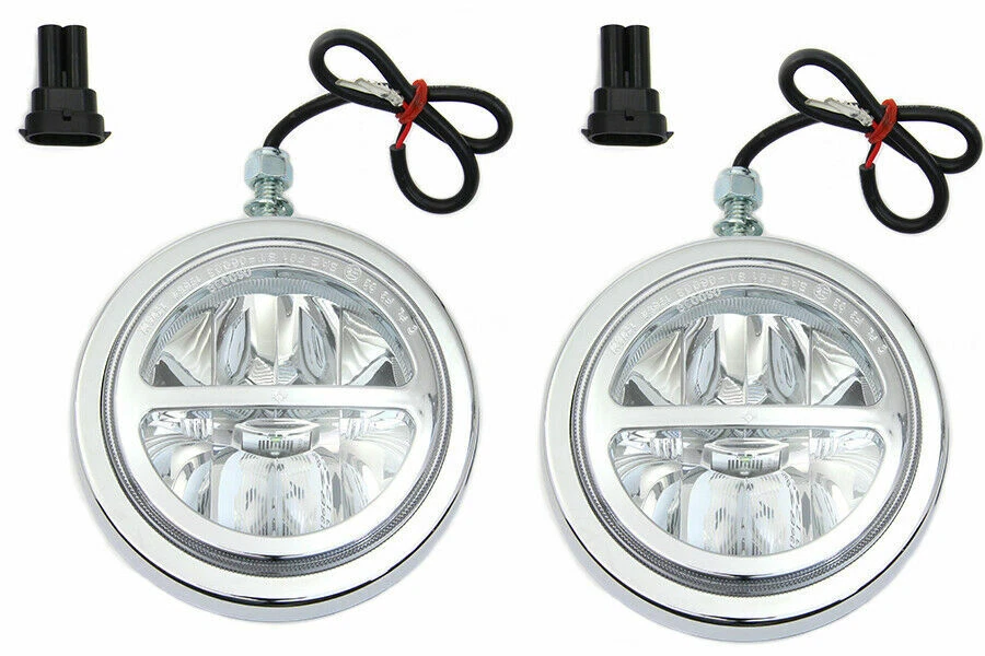 Conjunto de faróis de LED 4-1/2" para Harley Davidson por V-Twin - Imagem 1 de 2