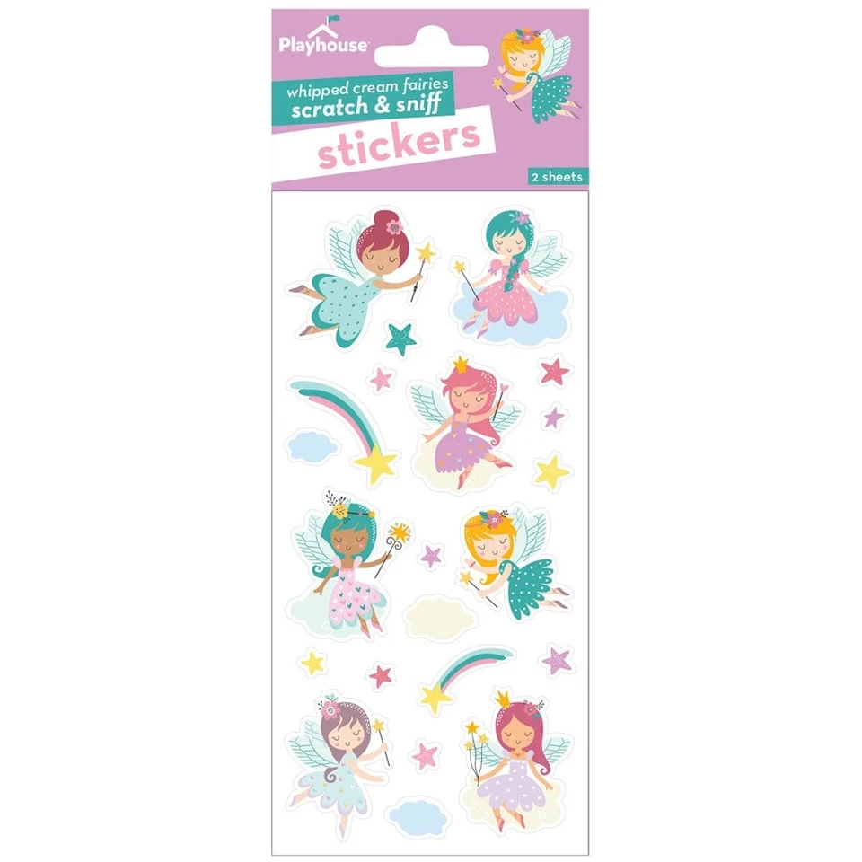 2 Sheets Fairy Princess Scented Stickers Papercraft Party Favors DIY Crafts - Image 1 of 1
