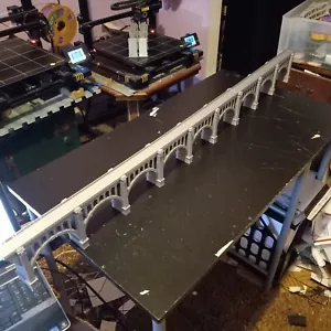 HO 1:87 Scale Bridge 45-Inch long Paulins Kill Viaduct Bridge 3D Printed - Picture 1 of 12