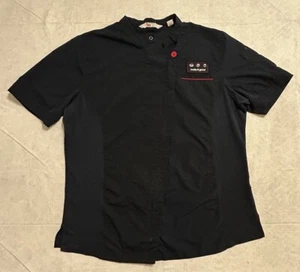 Oobe Team Style Adult Large Chick-Fil-A Chef Coat Zip Shirt Blue Uniform Mens - Picture 1 of 6