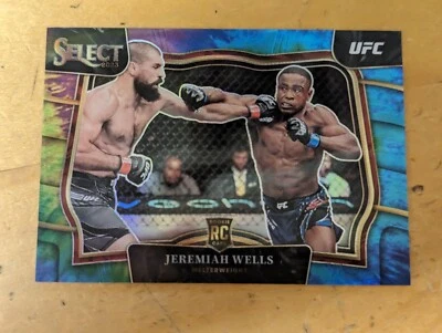 2023 Select UFC Jeremiah Wells Octagonside RC Tie Dye /25 SP! Card #221 CLEAN! - Image 1 of 2