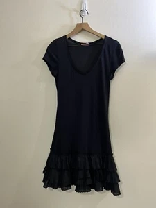 Vtg Y2K Juicy Couture Gothic Witchy Whimsigoth Ballet Indie Minimalist Dress M - Picture 1 of 12