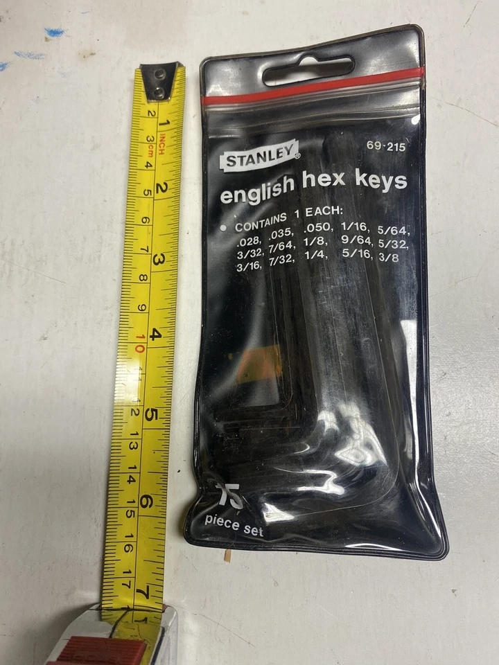 15 Pc Stanley HEX KEY ALLEN WRENCH SET SAE  New Old Stock Made In USA - Image 1 of 1
