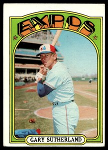 1972 Topps Gary Sutherland Montreal Expos #211