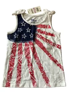 Epic Threads Tank Top Shirt Youth Girl Size 6 Small Red White Blue NWT America - Picture 1 of 10