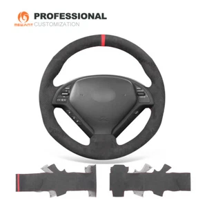 Cubierta de volante de coche MEWANT Custom Alcantara para Infiniti G25 G35 G37 EX35 - Imagen 1 de 12