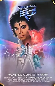 Larger Michael Jackson Captain EO 3D 28.5" x 18.4" Movie Poster, Disney, Lucas - Picture 1 of 1