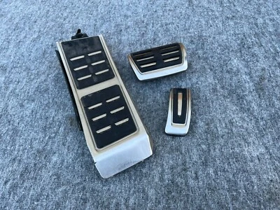 FOOTREST/GAS/BRAKE PEDAL ALUMINUM COVER SET 27K 13-18 AUDI A6 A7 S4 S5 S6 S7 C7 - Image 1 of 4
