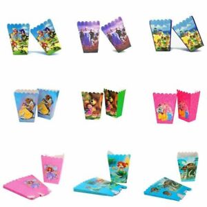 Popcorn Boxes -Themed Children's Birthday Party - Goody Boxes - 6pcs