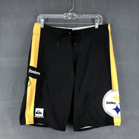 Quicksilver x  Pittsburgh Steelers Board Shorts Swim Suit Mens Size 32 Cover