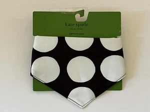 Neu mit Etikett Kate Spade New York Kunst Punkte Hund Bandana S/M Halsband Schleife 22" schwarz gepunktet - Bild 1 von 3