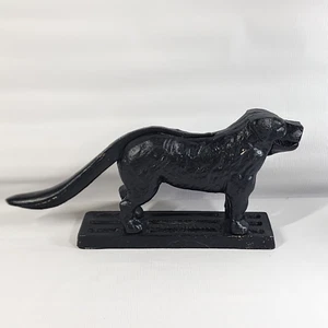 Vintage Cast Iron Black Dog Figural Nutcracker 12" Long - Picture 1 of 10