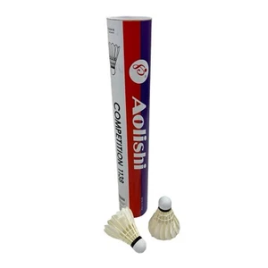 12Pcs Badminton Shuttlecocks Durable Gooes Feather Badminton Aolishi 1138 - Picture 1 of 6