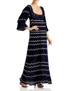 Rebecca Taylor Women's Lace Sweater Dress size M NWT $645 Scoop Neck Maxi Boho - Picture 1 of 10