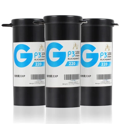 Shanghai GP3 220 Schwarz Weiß Roll Film ISO 100 Negative B/W 02-2026 Freshest - Image 1 of 4