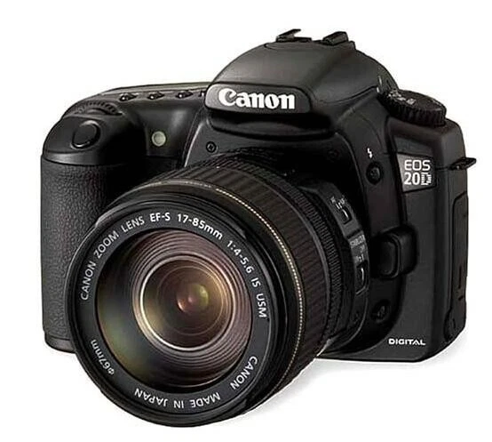 Canon EOS 20D 8.2 MP Digital SLR Camera - Black (Body Only) - Image 1 of 1