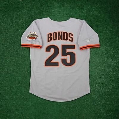 Barry Bonds 1999 San Francisco Giants Cooperstown Men's Grey Road Jersey - Image 1 of 4
