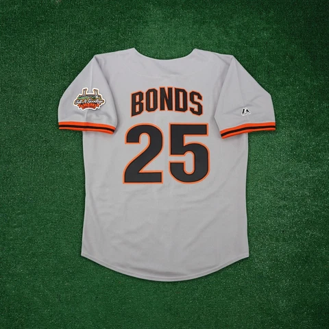Barry Bonds 1999 San Francisco Giants Cooperstown Men's Grey Road Jersey Cover