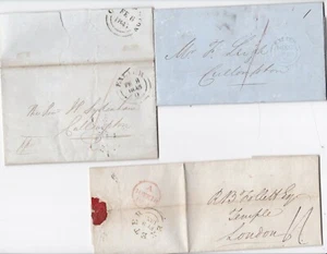 1834/50 3 EXETER BANK E/LS SCHLEIFER & CO MILFORD SNOW & CO NACH LONDON & CULLOMPTON - Bild 1 von 3