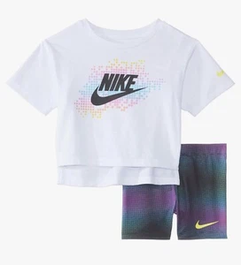 Nike kids girls clothes Size 6 Bike Short Set - Picture 1 of 2
