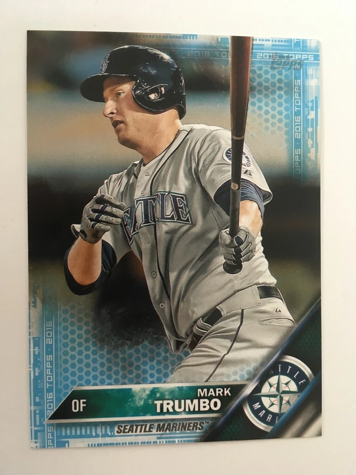 2016 Topps Mini Blue Parallel Mark Trumbo Mariners 39 #'d /10 Rare Low S&H - Image 1 of 1