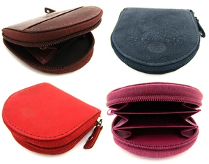 Unisex Real Premium Cuero Suave Monedero Bolsa Cremallera Alrededor Cartera Cambiador Bandeja - Imagen 1 de 92