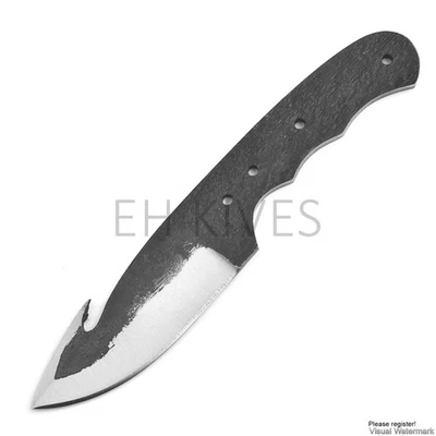 6''  Handmade Carbon Steel Hunting Knifemaking Supply Skinner Blank Blade Knife - Image 1 of 4