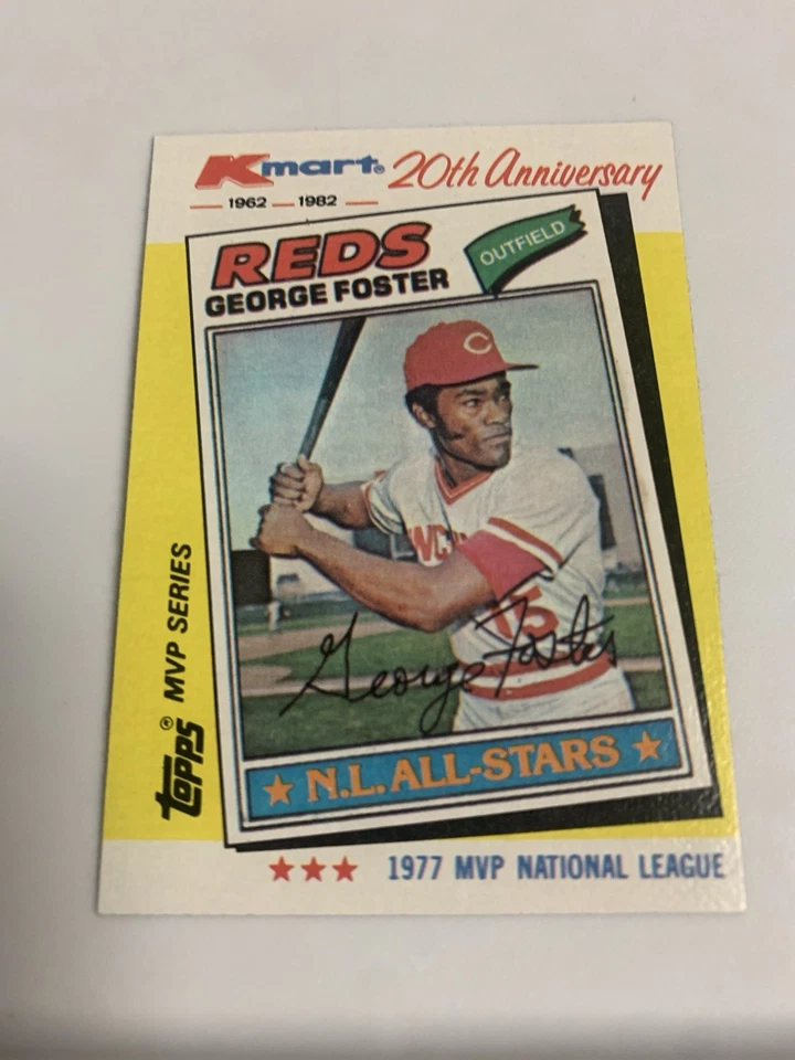 1982 Topps Kmart MVP George Foster Cincinnati Reds - Image 1 of 1