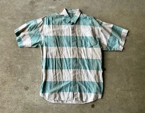 Vintage 70’s Givenchy Multicolored Short Sleeve Button Up Shirt Size Large - Picture 1 of 10