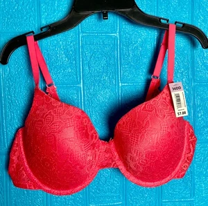 NO BOUNDRY LADIES PUSH UP PINK BRA SIZE 36DD - Picture 1 of 6